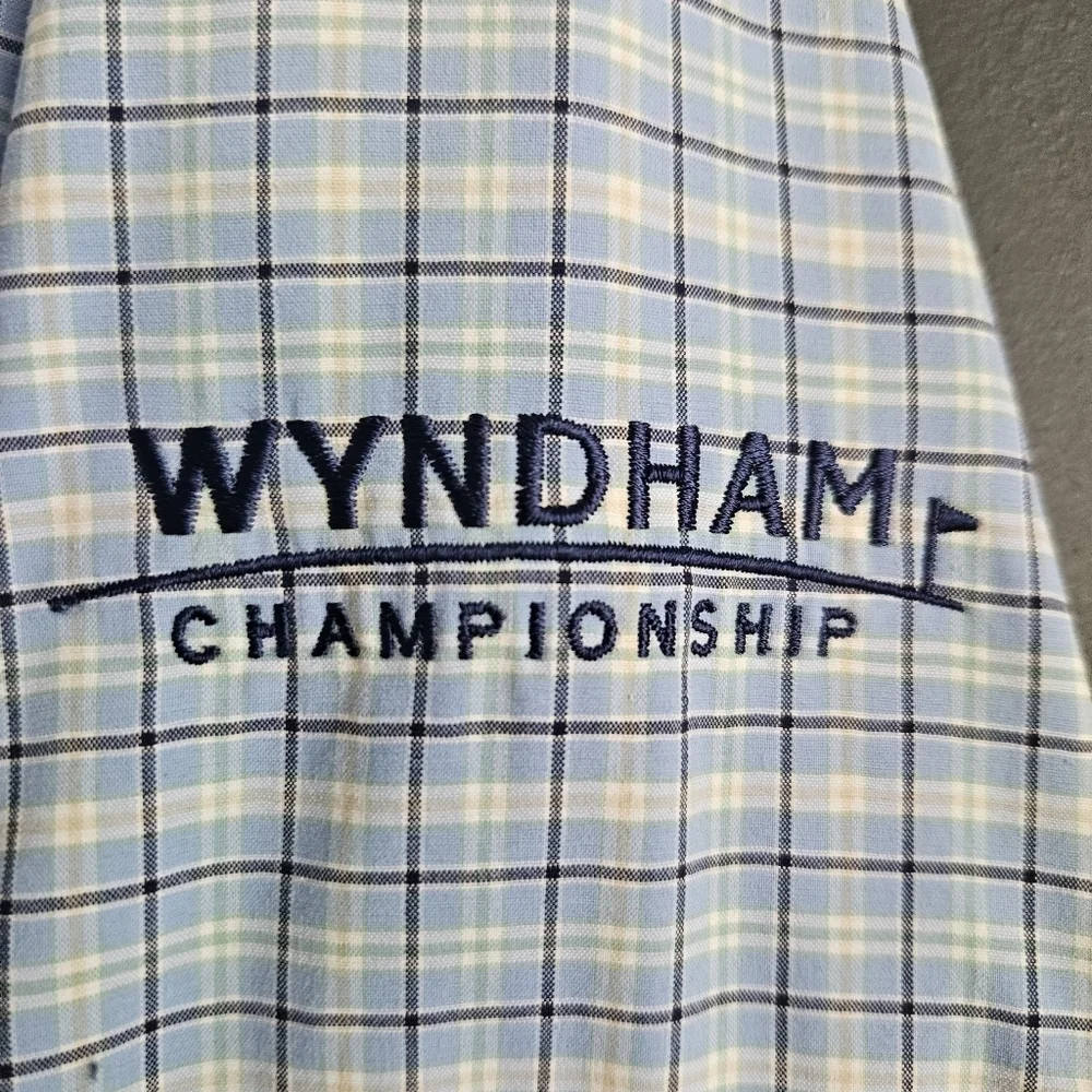 Polo‎ Ralph Lauren Performance Plaid Button Down Size Large Wyndham Golf
